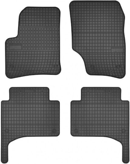 Frogum Set of Front and Rear Mats 4pcs for Volkswagen Touareg 2002-2010 Black