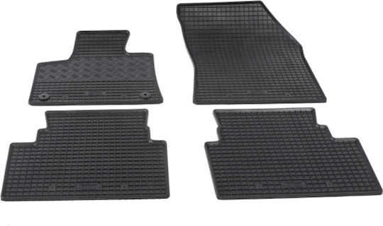 Rigum Set of Front and Rear Mats 4pcs for Citroen C5 Aircross 2017+ Black