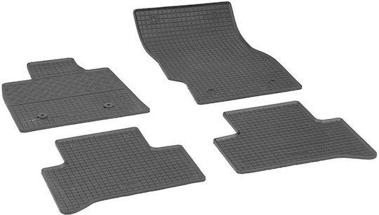 Rigum Set of Front and Rear Mats 4pcs for Alfa Romeo Stelvio 2016 2020 Black