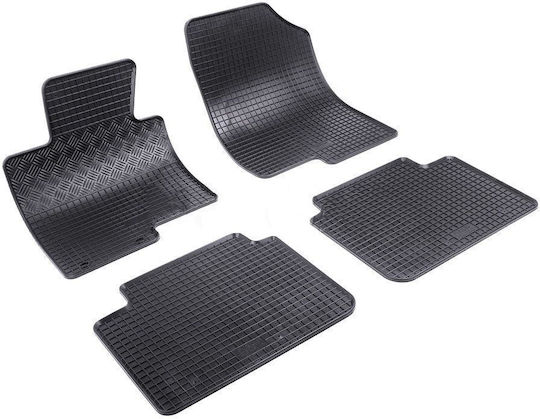 Rigum Set of Front and Rear Mats 4pcs for Hyundai Sonata 2011-2015 Black