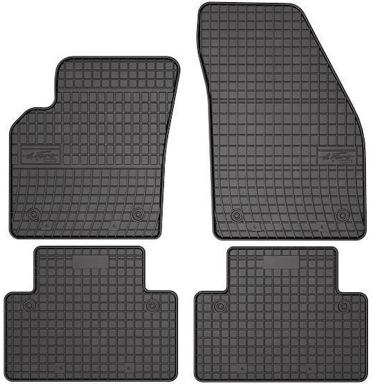 Frogum Set of Front and Rear Mats 4pcs for Volvo C30 / S40 / V50 2004-2012 Black