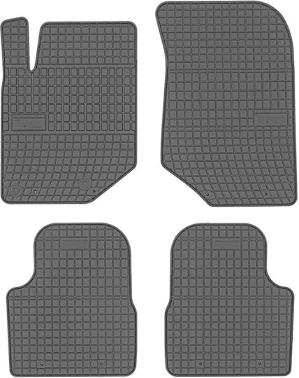 Frogum Set of Front and Rear Mats 4pcs for Peugeot 2008 2008 Black