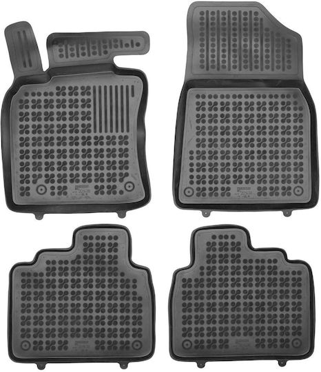 Rezaw Plast Set of Front and Rear Mats 4pcs Tray Type for Toyota Camry 2017+ Black