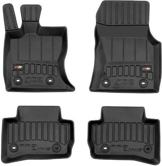 Frogum Set of Front and Rear Mats 2pcs Tray Type for Volvo FH 2012 Black