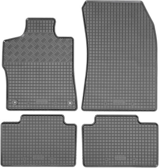 Rigum Set of Front and Rear Mats 4pcs for Peugeot 308 Black