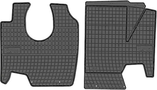Frogum Front Mats 2pcs for Mercedes-Benz Axor 1999+ Black