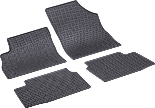 Rigum Set of Front and Rear Mats 4pcs for Opel Astra 2015+ Black