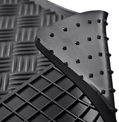 Rigum Satz Vorder- und Hintermatten 4Stück aus Gummi für Land Rover Range Rover 2014+ Schwarz