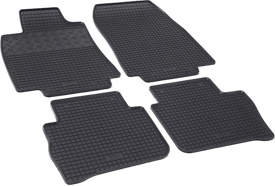 Rigum Set of Front and Rear Mats 4pcs for Nissan Tiida 2007+ Black