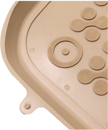 Rezaw Plast Satz Vorder- und Hintermatten Wannenartig 4Stück aus Gummi für Subaru Impreza 2007 Beige