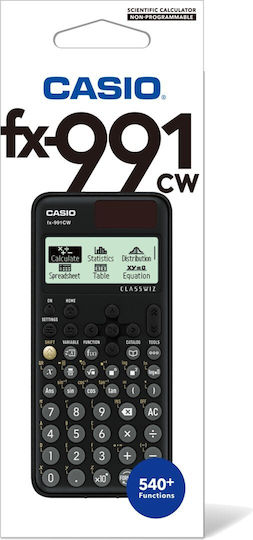 Casio Αριθμομηχανή Επιστημονική Τσέπης σε Μαύρο Χρώμα