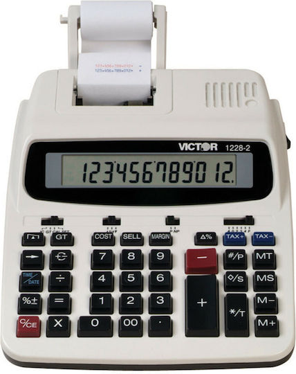 Canon MP120MGII Αριθμομηχανή Χαρτοταινίας 12 Ψηφίων σε Λευκό Χρώμα