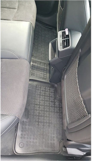 Rezaw Plast Set of Front and Rear Mats 4pcs Tray Type for Audi e-tron 2018+ Black