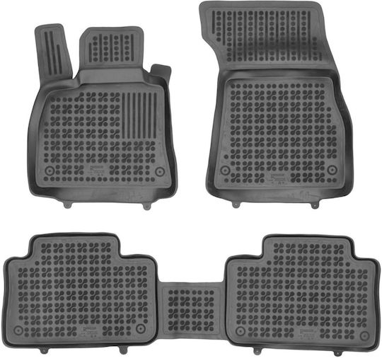 Rezaw Plast Set of Front and Rear Mats 4pcs Tray Type for Audi e-tron 2018+ Black