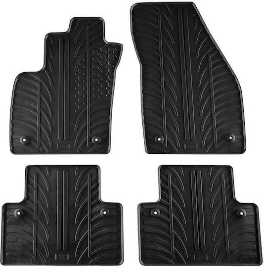 Gledring Set of Front and Rear Mats 4pcs for Volvo V40 / V50 2004-2011 Black