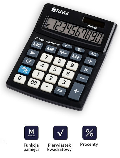 Eleven Liquids Calculator in Black Color 1pcs