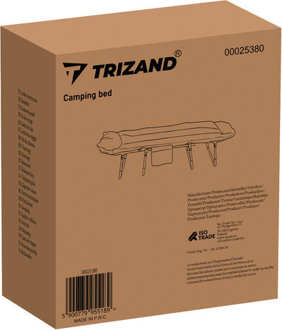 Klappbett mit Matratze Einzel Grau 200x65x30cm
