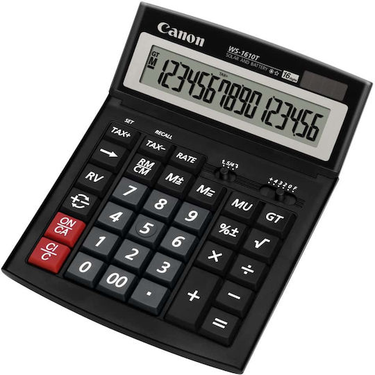 Canon WS-1610T Calculator 16 Cifre în Culoarea Negru 1buc