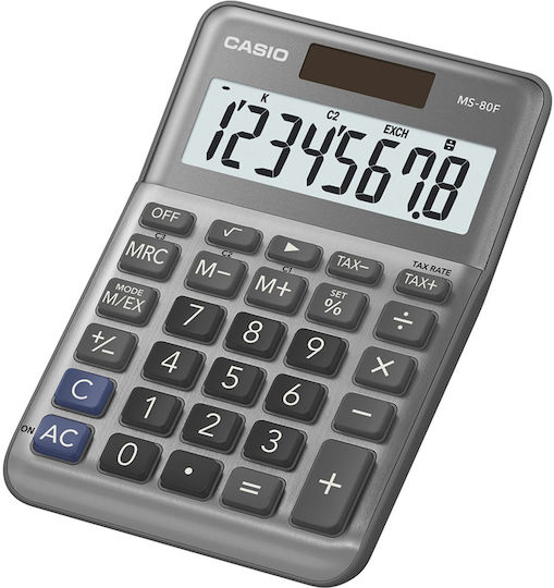 Casio Calculator Contabilitate 8 Cifre în Culoarea Gri 1buc