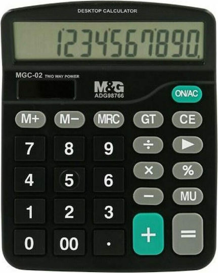 M&G MGC-10 Calculator 12 Digits in Silver Color 1pcs