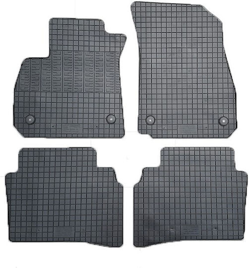 Cik Set of Front and Rear Mats 4pcs for Opel Insignia 2017+ Black