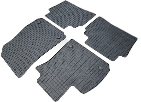 Cik Set of Front and Rear Mats 4pcs for Opel Insignia 2017+ Black