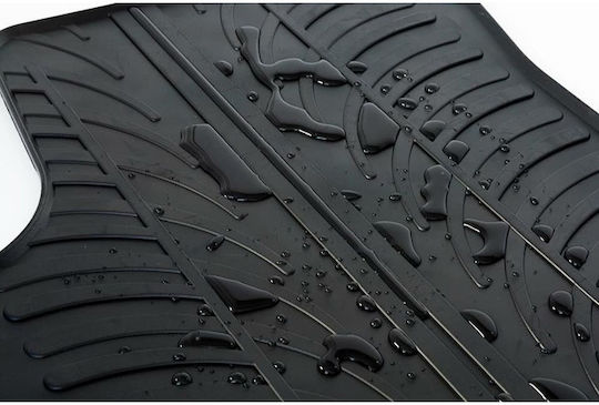 Auto Gs Set of Front and Rear Mats 4pcs for Toyota Prius 2009-2012 Black