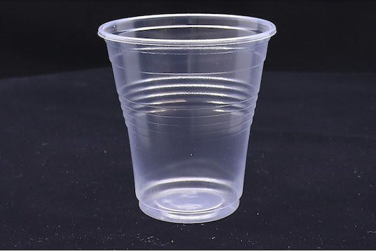 Lux Plast Disposable Cup Plastic Transparent 130ml 50pcs