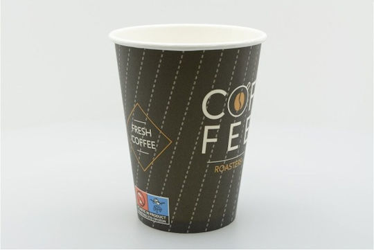 Coffee Roasters Ποτήρι μιας Χρήσης Χάρτινo Καφέ 480ml 50τμχ