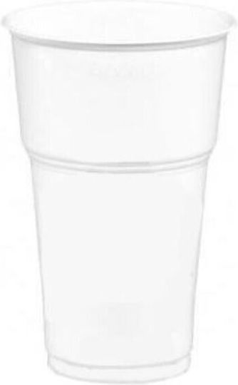 Lux Plast Lux Plast Disposable Cup Plastic White 330ml 50pcs