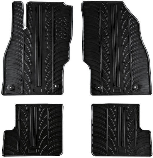 Gledring Set of Front and Rear Mats 4pcs for Opel Adam 2013 Black