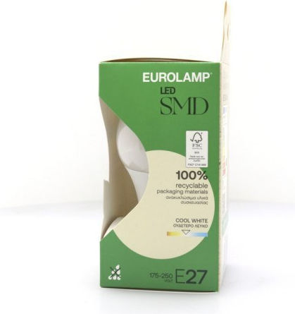 Eurolamp Λάμπα LED 8.8W 108mm για Ντουί E27 και Σχήμα A60 Θερμό Λευκό 810lm