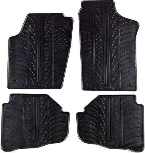 Gledring Σετ Μπροστινά και Πίσω Πατάκια 4τμχ για Volkswagen Fox 2005-2011 Μαύρα