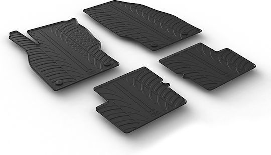 Auto Gs Set of Front and Rear Mats 4pcs for Opel Corsa 2014+ Black