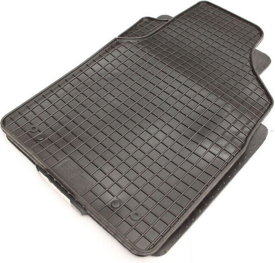 Petex Set of Front and Rear Mats 4pcs for Fiat 500 2003-2015 Black