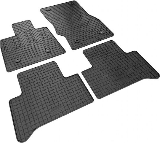 Cik Set of Front and Rear Mats 4pcs for Alfa Romeo Stelvio 2017+ Black