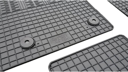 Cik Set of Front and Rear Mats 4pcs for Fiat Tipo Black