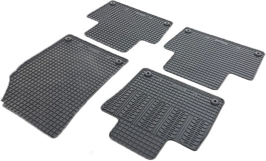 Cik Set of Front and Rear Mats 4pcs for Volvo XC 90 2015+ Black