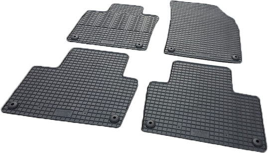 Cik Set of Front and Rear Mats 4pcs for Volvo XC 90 2015+ Black
