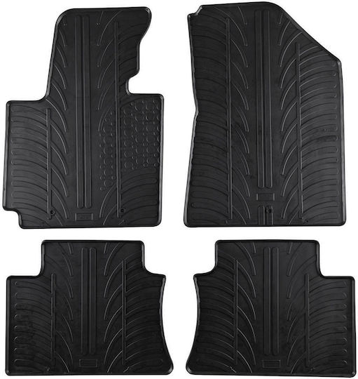 Gledring Set of Front and Rear Mats 4pcs for Kia Soul 2014 Black