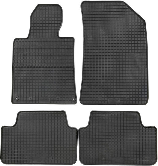 Petex Set of Front and Rear Mats 4pcs for Peugeot 508 2011+ Black