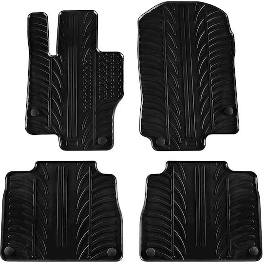 Gledring Set of Front and Rear Mats 4pcs for Mercedes-Benz GLE 2019 Black