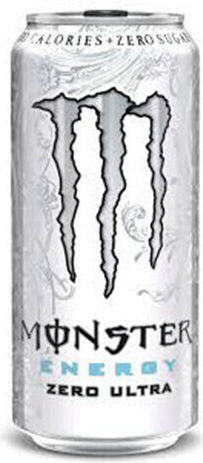 Monster Ultra Energy Drink White με Ανθρακικό, Χωρίς Ζάχαρη σε Κουτί 500ml