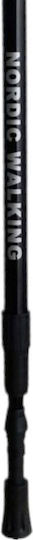 Campus Telescopic Aluminum Trekking Pole with 3 Sections Black