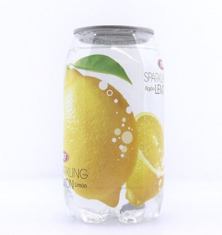 OKF Sparkling Erfrischungsgetränk Zitrone mit Kohlensäure in Kiste 350ml