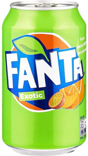 Fanta Băutură răcoritoare fructe exotice cu carbonatare în Cutie 330ml