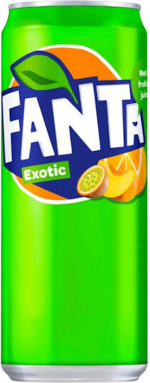 Fanta Băutură răcoritoare fructe exotice cu carbonatare în Cutie 330ml