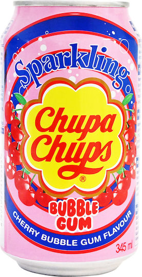Chupa Chups Energy Drink Κεράσι & Τσιχλόφουσκα με Ανθρακικό σε Κουτί 345ml