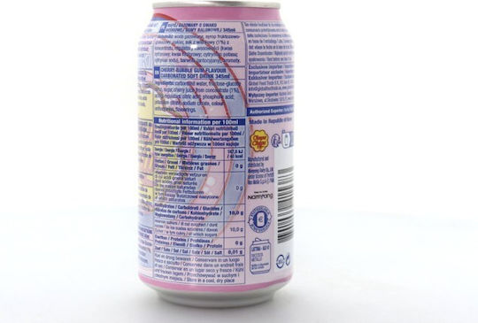 Chupa Chups Energy Drink Κεράσι & Τσιχλόφουσκα με Ανθρακικό σε Κουτί 345ml