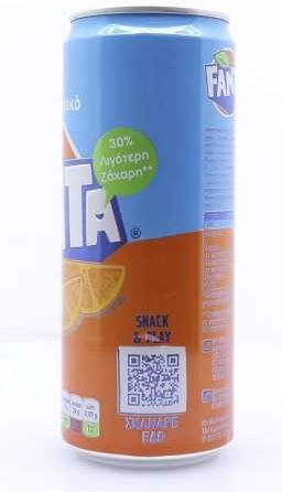 Fanta Albastru Suc de portocale Fără carbonatare în Cutie 330ml
